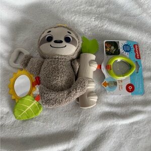 Fisher-Price Sloth Activity Toy - Gray and Yellow